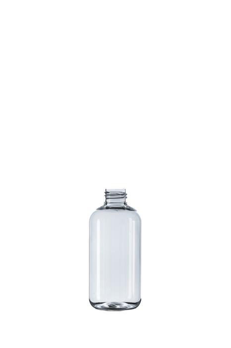 200ml Clear PET Boston Round Bottle, 24/410 Neck [BR2001CT-SP]